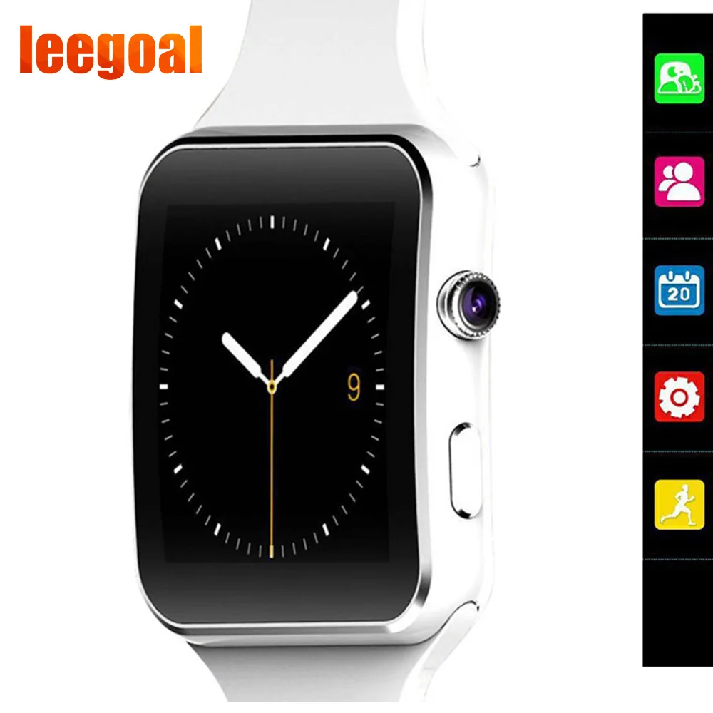 X6 Bluetooth Smart Watch with Screen Support SIM TF Card Camera Touch Smart watch for iPhone