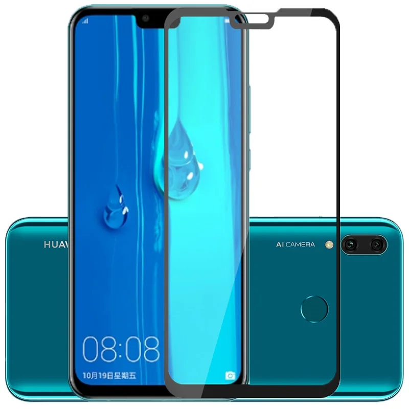 

2 Pcs-9H Tempered Glass For Huawei Y9 2019 Scratch Proof Full Coverage Screen Protectors Protective Film For Huawei Y9 2019