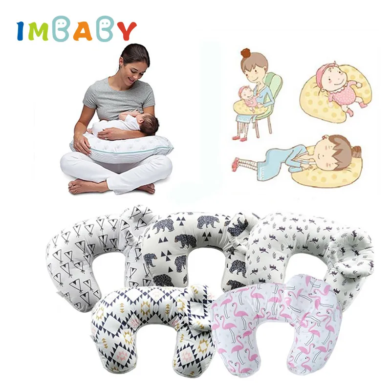 

Baby Nursing Pillows Maternity Baby Breastfeeding Pillow Infant Cuddle U-Shaped Newbron Cotton Feeding Waist Cushion 2Pcs/Set