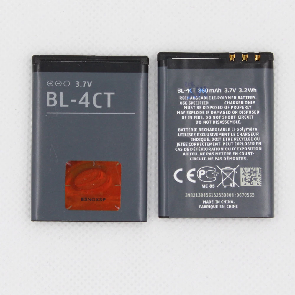 ISUNOO BL-4CT телефон Батарея для NOKIA BL 4CT 5310 6700S X3 X3-00 7230 7310C 5630 2720 2720A 7210C 6600F 860 мАч Мобильный Batteria