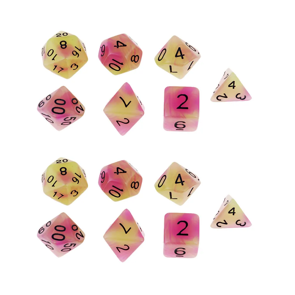 Polyhedral игральные кости DnD Multi Side Dices для ролевых настольных игр D4 D8 D10 D20 D40|Кубики| |