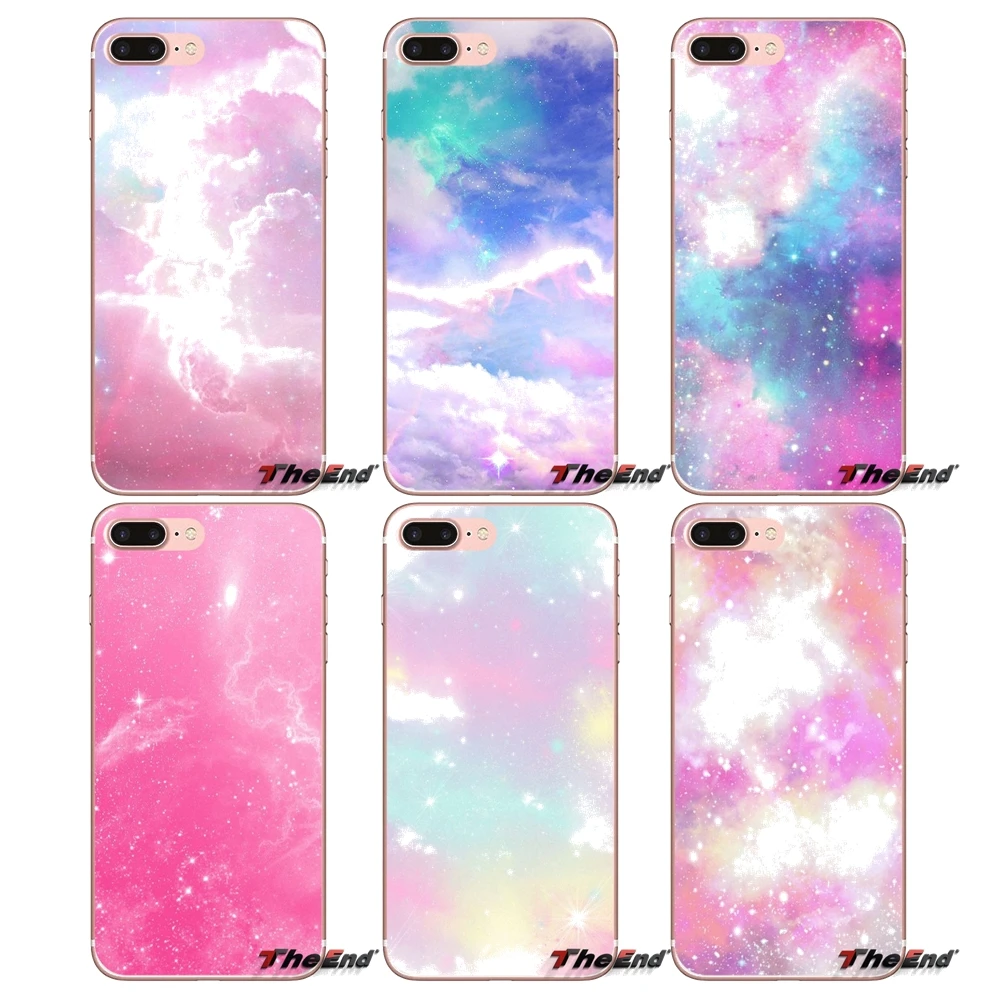 Мягкий чехол для iPhone X 4 4S 5 5S 5C SE 6 6S 7 8 Plus Samsung Galaxy J1 J3 J5 J7 A3 A5 2016 2017 Rainbow Starry sky Space|case
