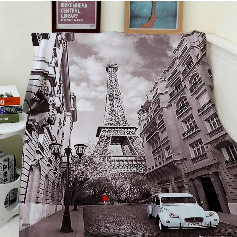

Blankets Comfort Warmth Soft Cozy Air conditioning Easy Care Machine Wash Paris Red Girl