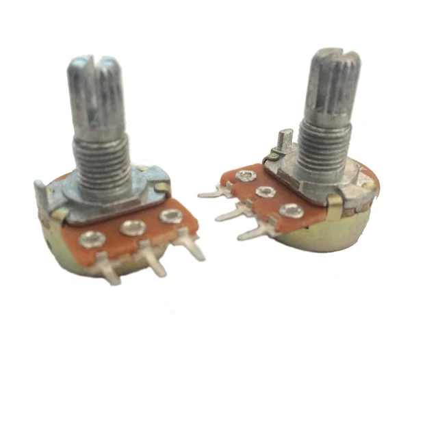 10PCS WH148 B10K 10K OHM Linear Taper Rotary Potentiometer 10KB B10K
