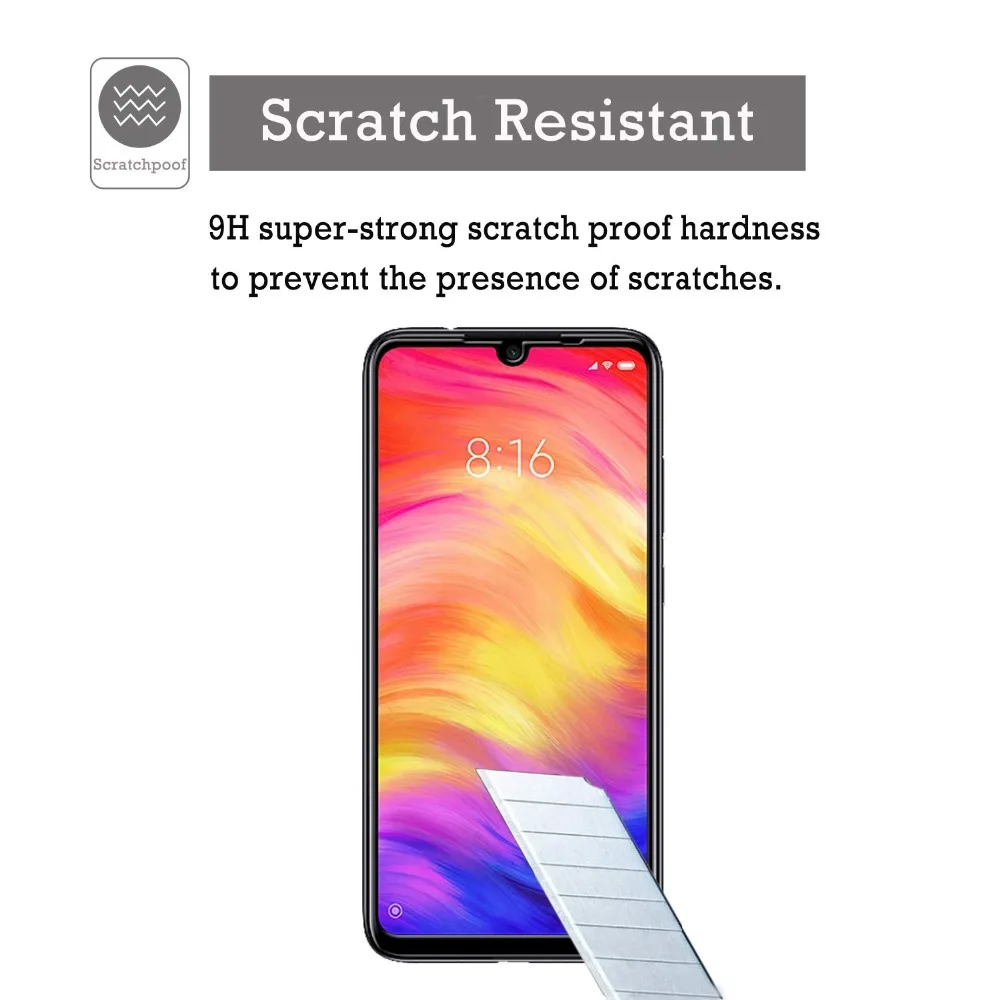 2-Pack премиум стекло на Redmi Note 7 pro для редми ноут 7 защитное стекло для сяоми редми ноут 7 про редми ноут 8 про редми ноут 8 стекло Redmi Note 7 Redmi Note 8 Защитная стекло
