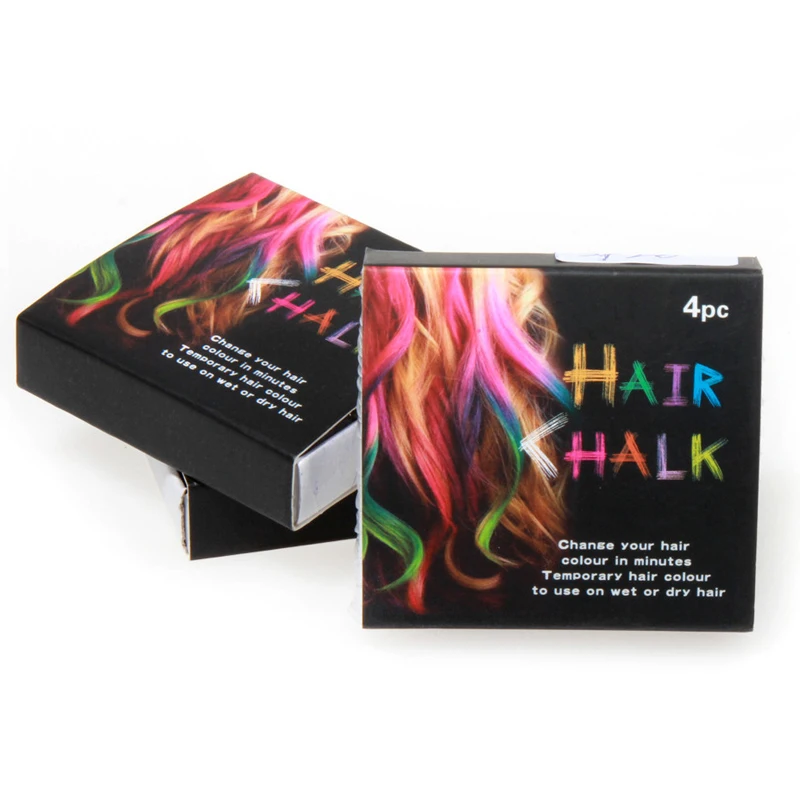 Hot Sale 4 Colors Temporary Hair Chalk Set Soft Hair Crayons Chalk Pastel Painting Professional Blue Hair Dye Coloured Hair Dye