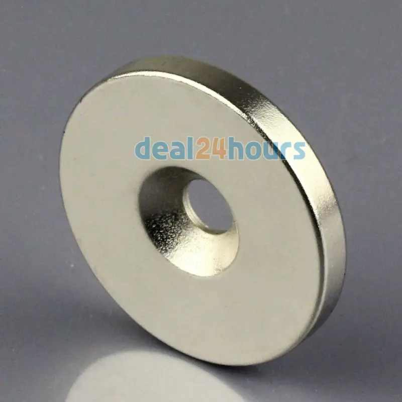 

OMO Magnetics 1PC N50 Super Strong Round Neodymium Countersunk Ring Magnets 35mm x 5mm Hole:6mm Rare Earth