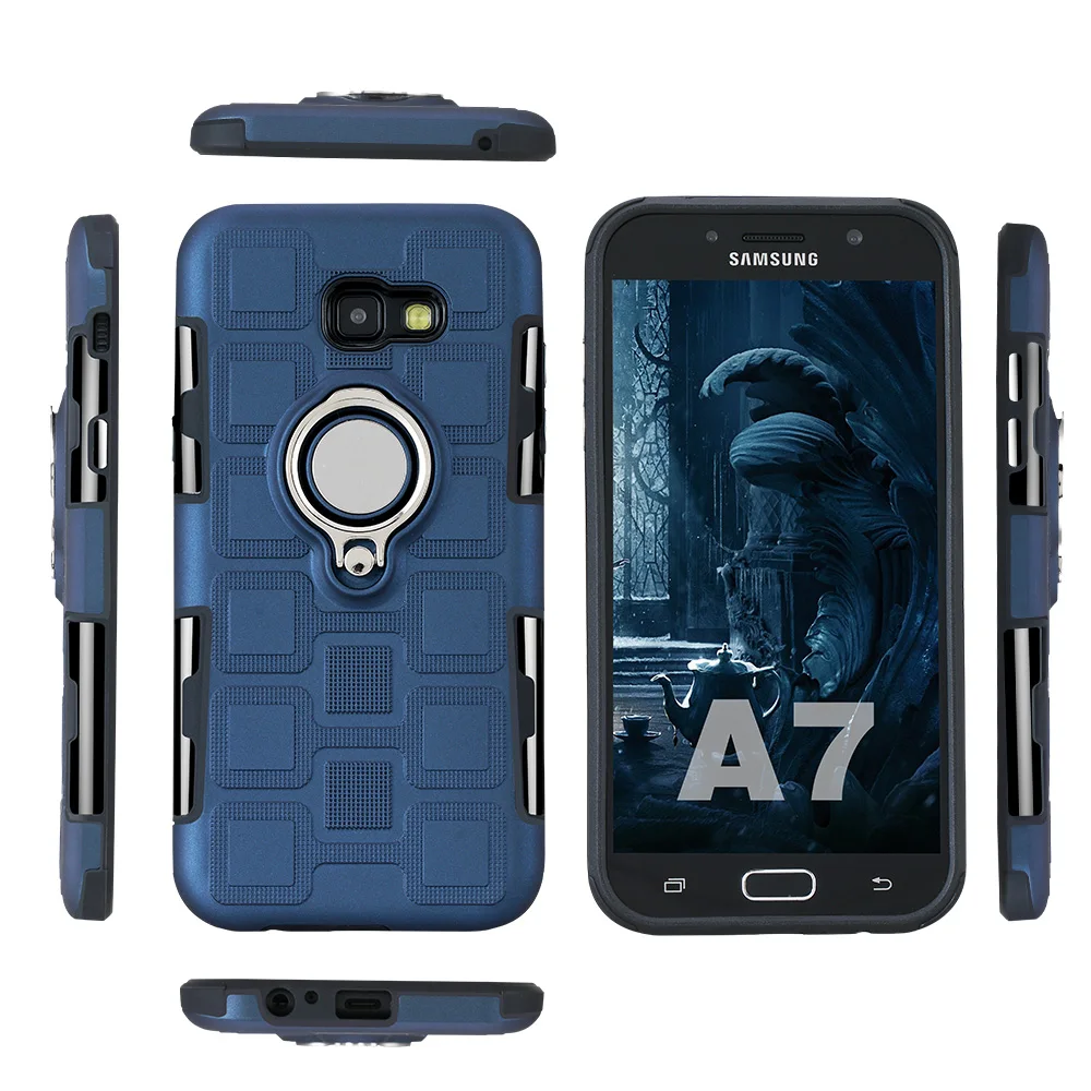 

For Samsung Galaxy A7(2017)Case TPU & PC Dual Armor with Stand Hard Silicone Cover For Samsung SM-A720F SM-A720F/DS Phone Case