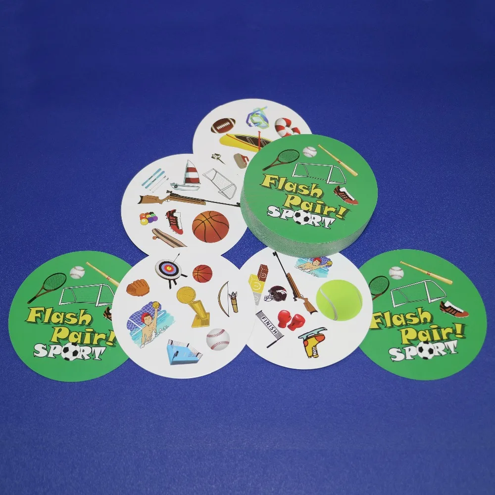 

2018 flash pair sport board games for kids spot party fun English version find it cards game