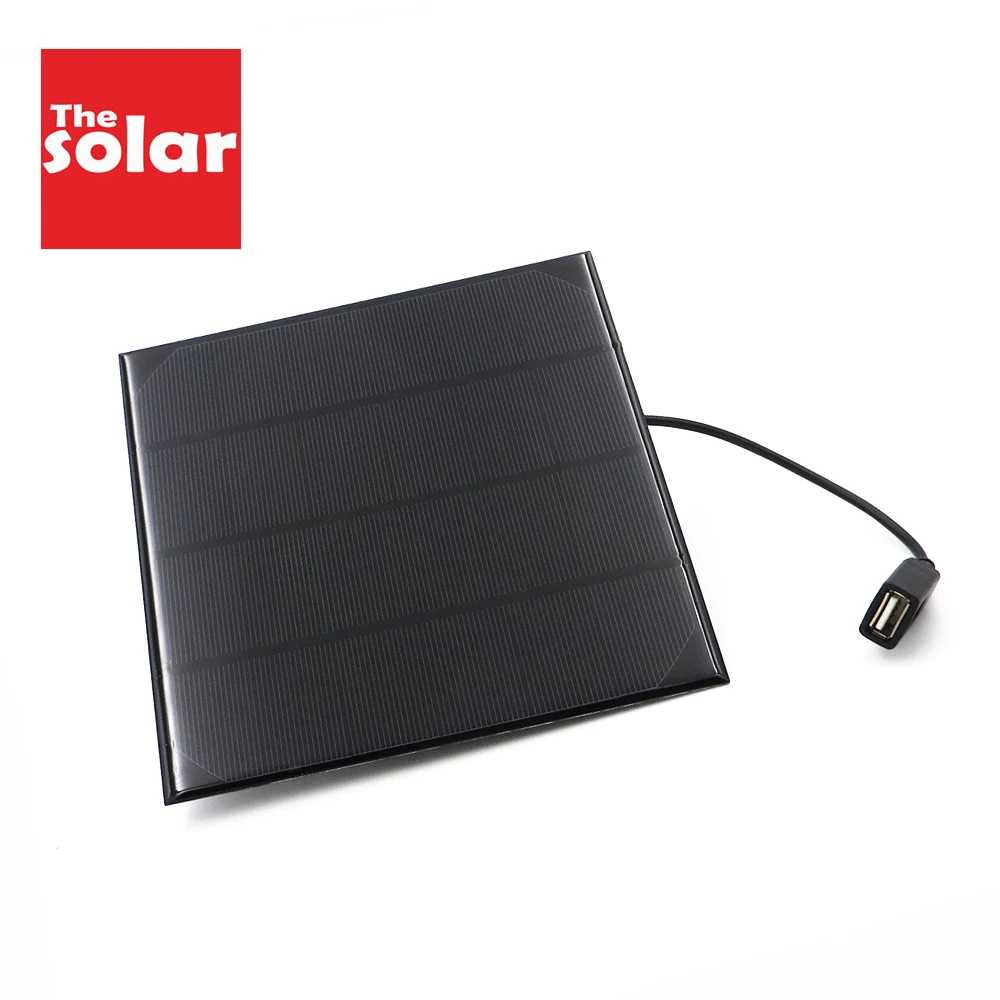 

6V 750 mAh Solar Panel Digital camera Charger Monocrystalline Solar Cell DIY Solar Charge Battery 5V USB output Solar Panel 6VDC