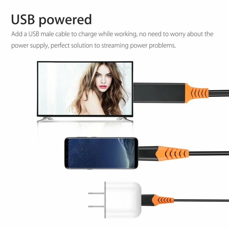 2 в 1 USB C Тип к HDMI HDTV AV ТВ кабель адаптер конвертер для ПК телефон Проектор Монитор