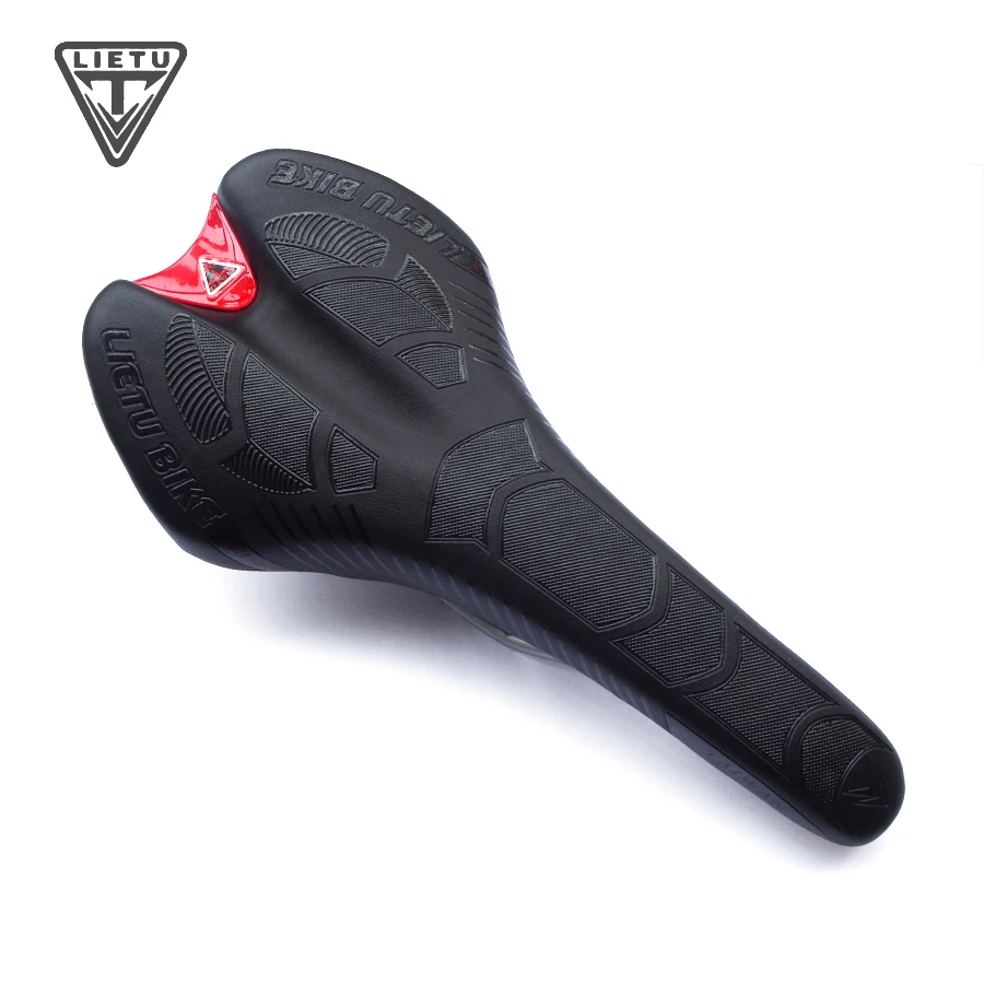 

2016 LIETU Hot High Quality Cycling Saddle Seat Black White PU Leather Comfortable Bicycle Saddle Cushion Bike Seat Accessories