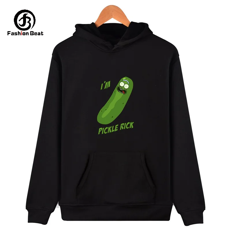 

Rick E Morty Hoodies and Pickled Cucumber Hoodie Gift Best Friend Hoody Hot Anime Cartoon Sweatshirt Men Harajuku Print Clothing