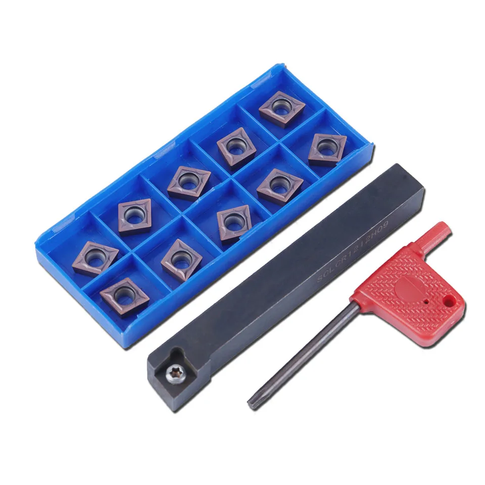 SCLCR1212H09 Boring Bar Tool Holder With 10pcs CCMT09T304 PM Blades