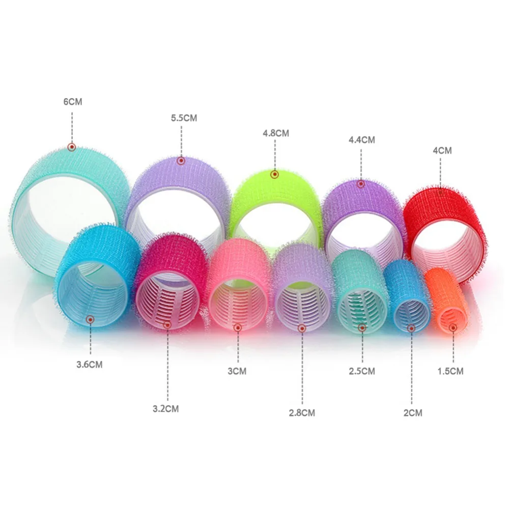 Hot Selling 6Pcs/Set Big Self Grip Hair Rollers Cling Any Size DIY Hair Curlers Hot Selling 6Pcs/Set Big Self Grip Hair Rollers Cling Any Size DIY Hair Curlers