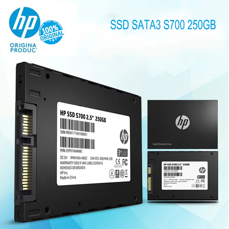 

HP SSD S700 2.5 250GB SATA3 3D NAND Internal Solid State Drive HDD Hard Disk HD SSD For laptops and desktops disco duro ssd
