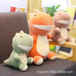 Kawaii тираннозавр рекс плюшевые игрушки для детей пуховик для мальчиков хлопок мягкий динозавров кукла подарки на день рождения