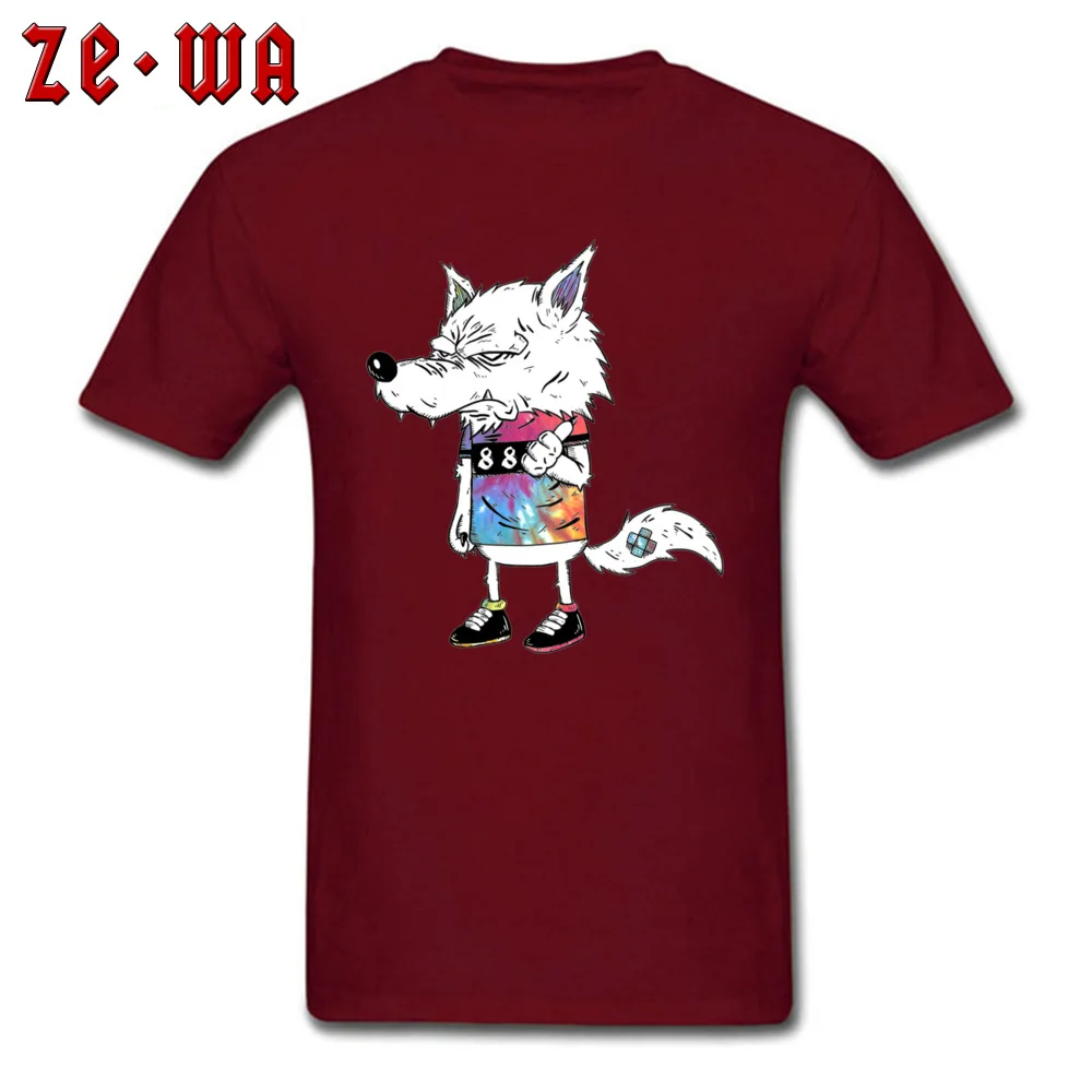 PrintedCustom Short Sleeve Tops Shirt Summer/Fall 2018 Fashion O Neck 100% Cotton Fabric T Shirt Mens Top T-shirts Howl  Howl maroon