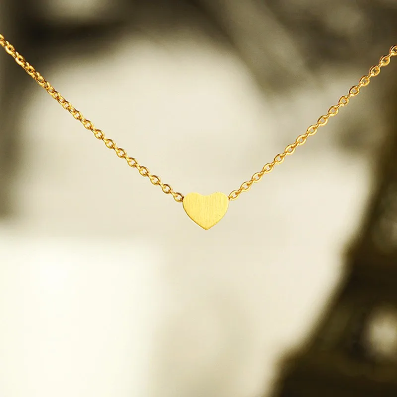 Комплект из колье и сердца нержавеющей стали|bridal gifts|heart jewelry setsjewelry sets |