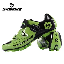 SIDEBIKE Men Women Breathable Athletic Cycling Shoes Bicycle MTB Cycling Shoes Mountain Bike Self-Locking Racing Shoes, Green boodun professional cycling shoes men outdoor sports mtb bike shoes tpu breathable athletic racing self locking bicycle shoes