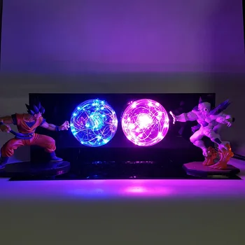 

Dragon Ball Z Son Goku VS Freeza Super Saiyan Led Lamp Dragon Ball Super DBZ Led Light Table Lamp Christmas Lights