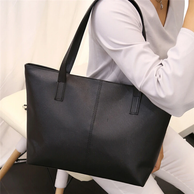 

Women PU Leather Handbags Large Capacity Shoulder Bags Casual Shopping Bags New Arrival Fashion Multicolor
