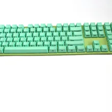 Новое прибытие боковая Печать Зеленая мята 108 PBT Keycap с Keycap Board для OEM Cherry MX переключатели Механическая игровая клавиатура