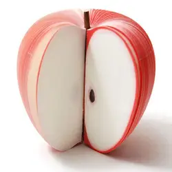 3D для фруктов яблок в форме блокнот для заметок написание стационарных Post подарок вечерние 100% новый