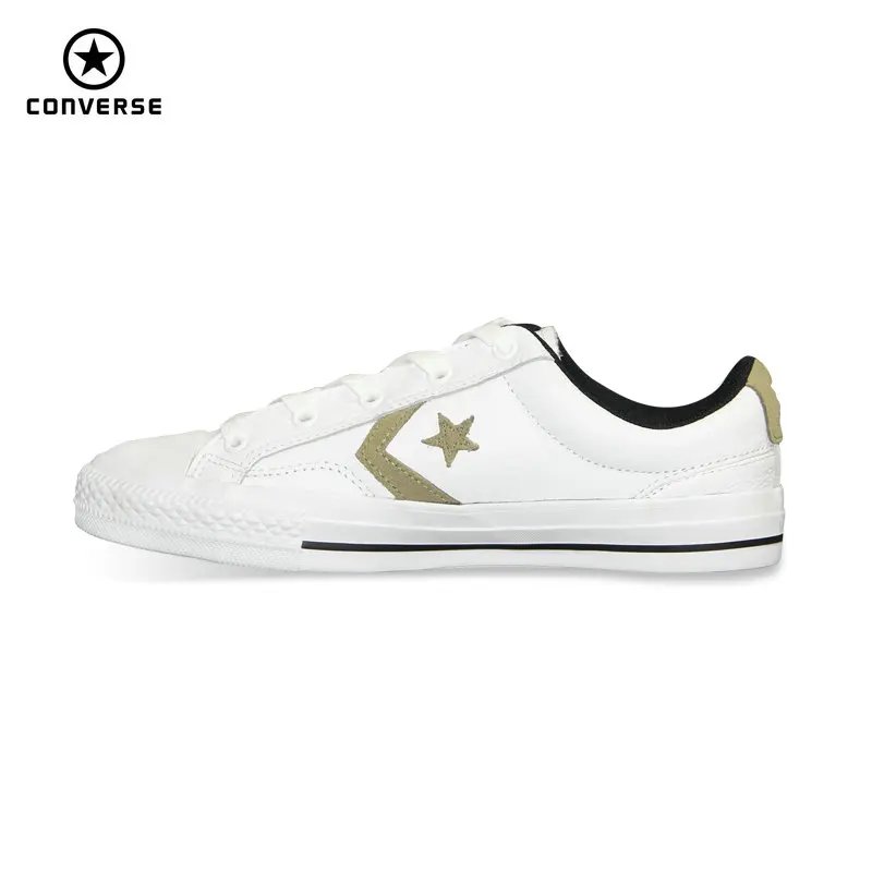 Prix pour Nouvelle d'origine Converse Star Player En Cuir homme de femmes de sneakers blanc couleur Unisexe Planche À Roulettes En Cuir Chaussures 153763C Prix pour Nouvelle d'origine Converse Star Player En Cuir homme de femmes de sneakers blanc couleur Unisexe Planche À Roulettes En Cuir Chaussures 153763C