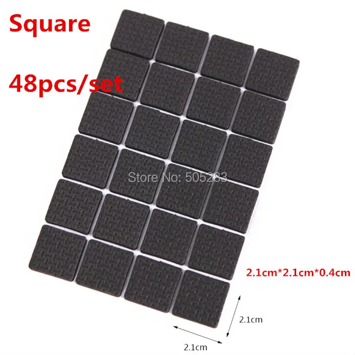 2Set Rubber Antiskid Shockproof Sticker Tape Mute Pads Chair Non slip