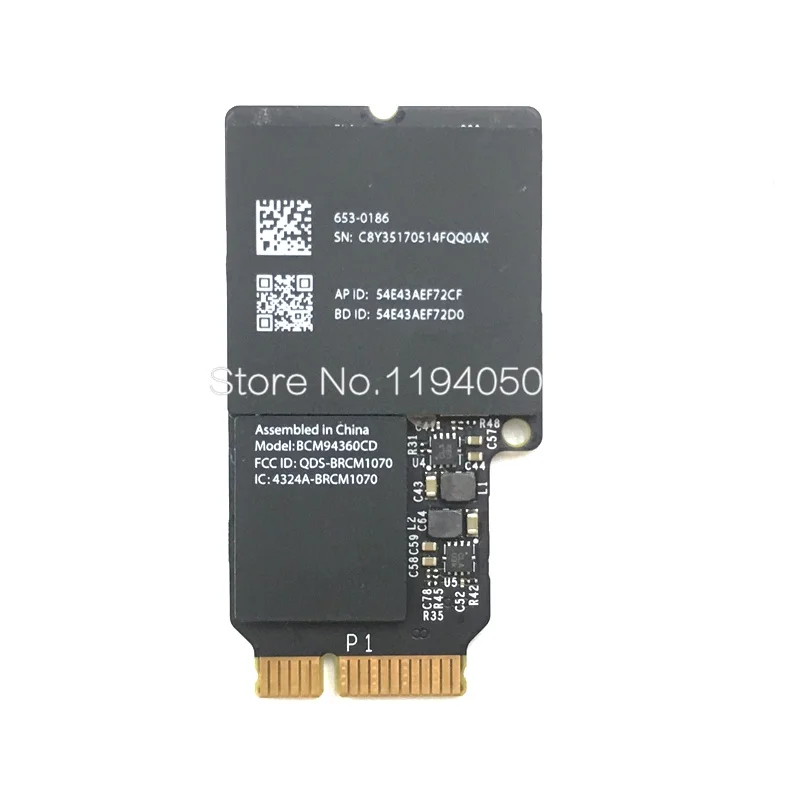 Broadcom BCM94360CD 1300 Мбит/с двухдиапазонный 2,4G/5G 802.11AC Настольный PCI-E беспроводная карта ПК Wifi адаптер Bluetooth 4,0