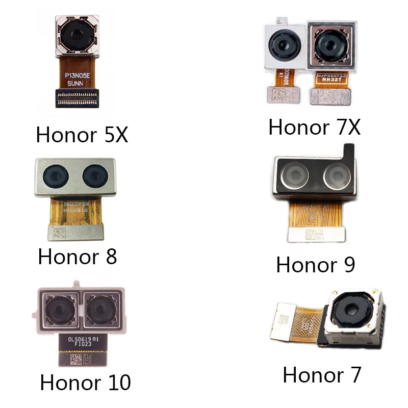 

100% Tested Rear Camera Big Main Camera Module Flex Cable For Huawei Honor 5x 7 7x 8 9 10 Rear Back Camera Replacement Parts
