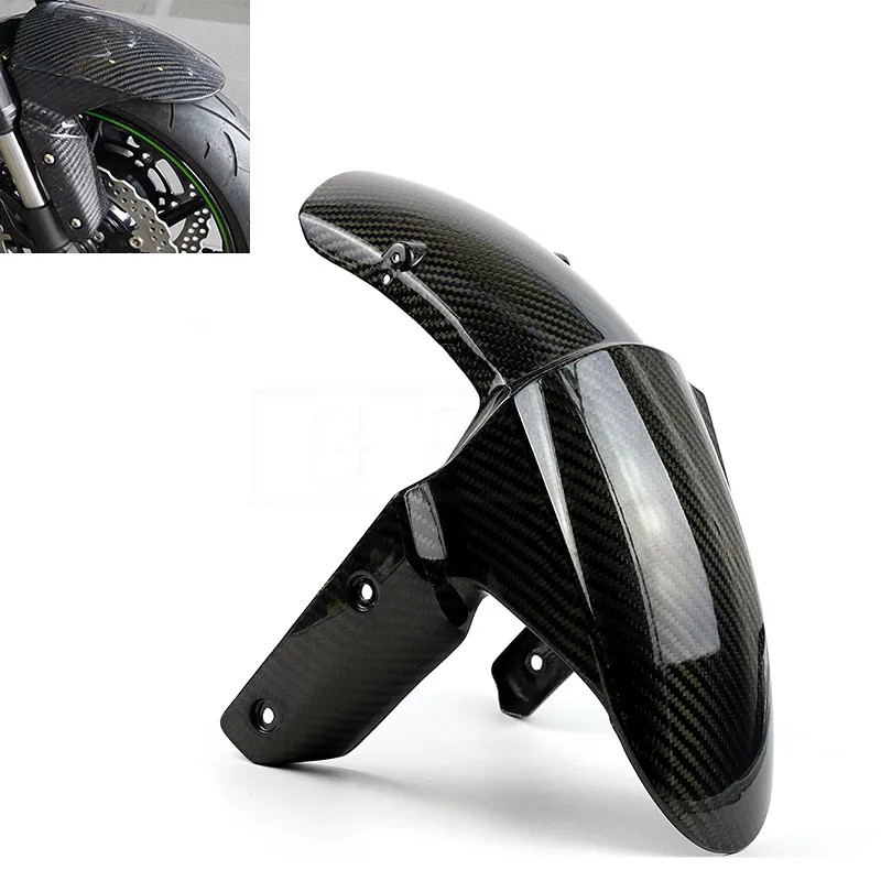 Guardabarros delantero de fibra de carbono para Z1000 Z800 Z800 2014-2017 Kawasaki Z1000