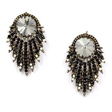 Новинка г. модные супер Стильные Симпатичные Хороший Shourouk прекрасный пузырь Кристалл Vintage корейский Серьги для женщин ювелирные изделия оптом