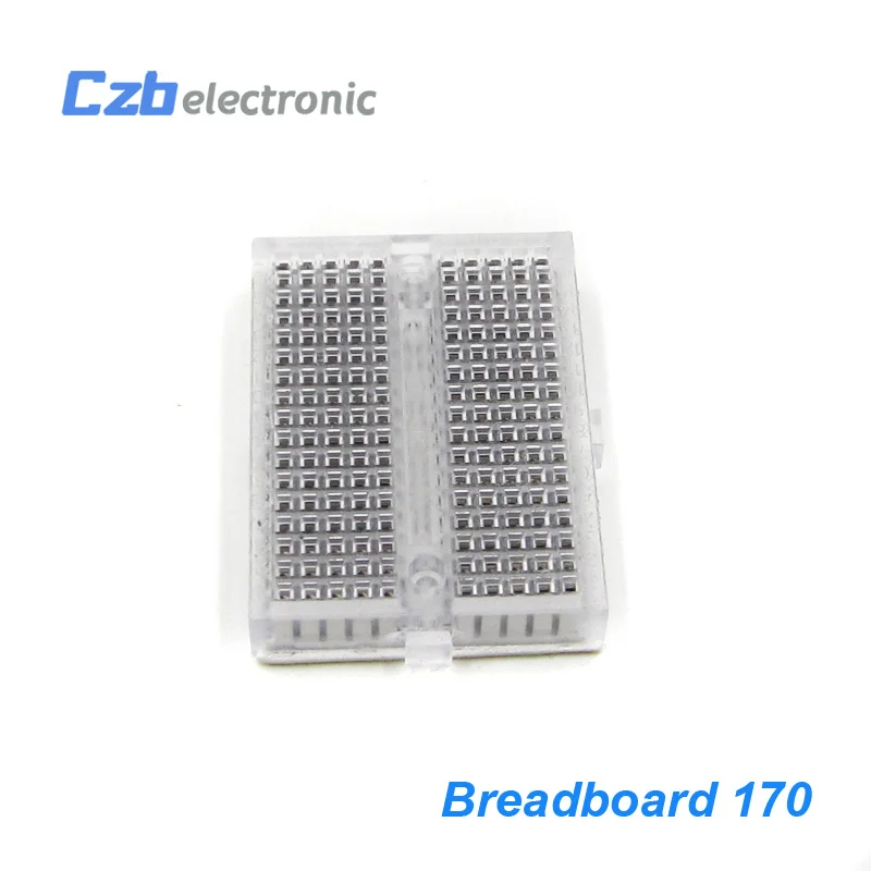 HX28A023 Mini Solderless Prototype Experiment Test Breadboard 170 SYB-170 Tie-points SYB-46 270 Point Transparent 35478.5mm 23x12 DIY(4)