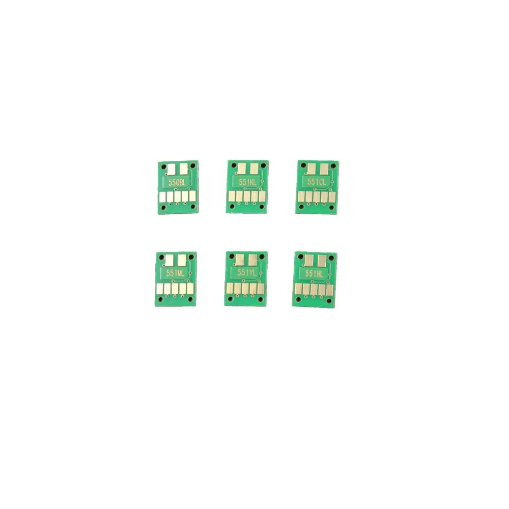

UP 6PCS ARC CHIPS compatible for Canon PIXMA MG6350 MG7150 Printer auto reset chip PGI550 CLI551
