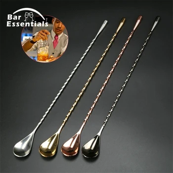 

High Quality Stainless Steel Muddler Threaded Bar Swizzle Stick Coffee Tea Cocktail Stirring Spoon Bar Tool