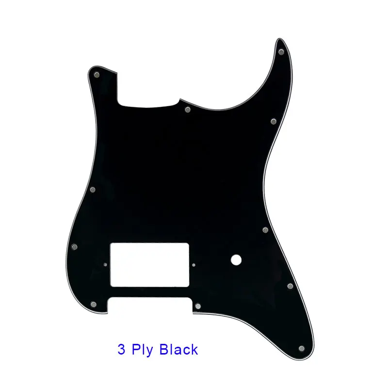 Pleroo на заказ гитарные Запчасти-для США/Мексики 11 отверстий Strat spec Blank Pickguard с мостом PAF Humbucker Scratch Plate