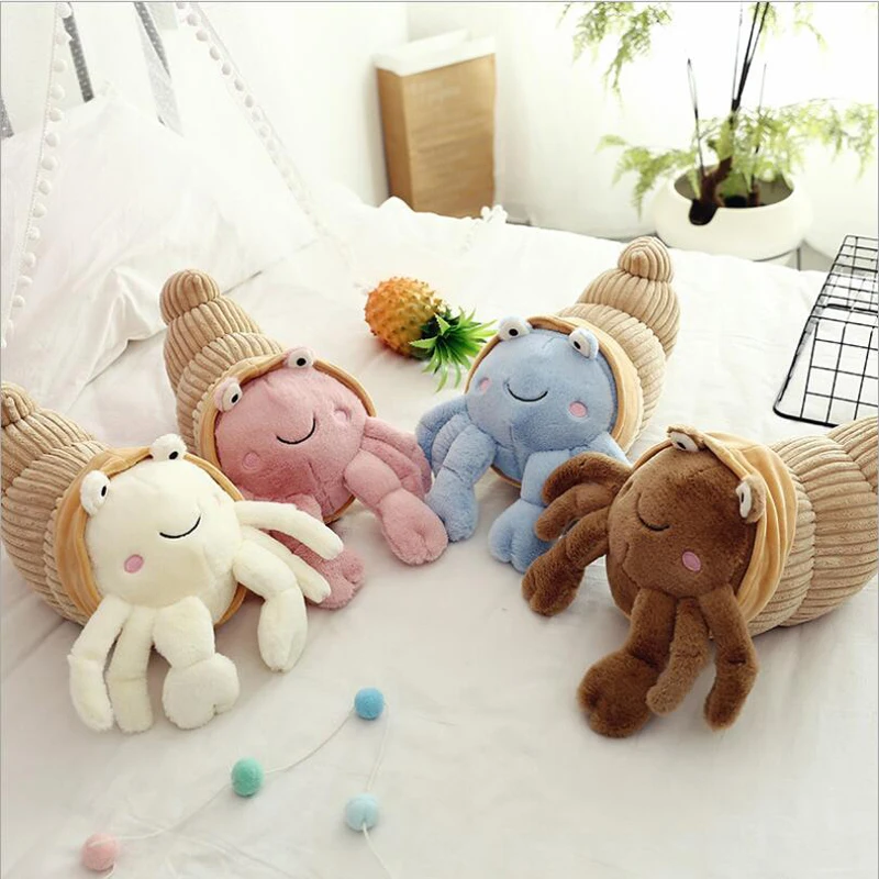 

Cute Small Crab Hermit Crab Plush Toys Stuffed Marine Animal Plush Doll Toy Creative Birthday Gift For Children