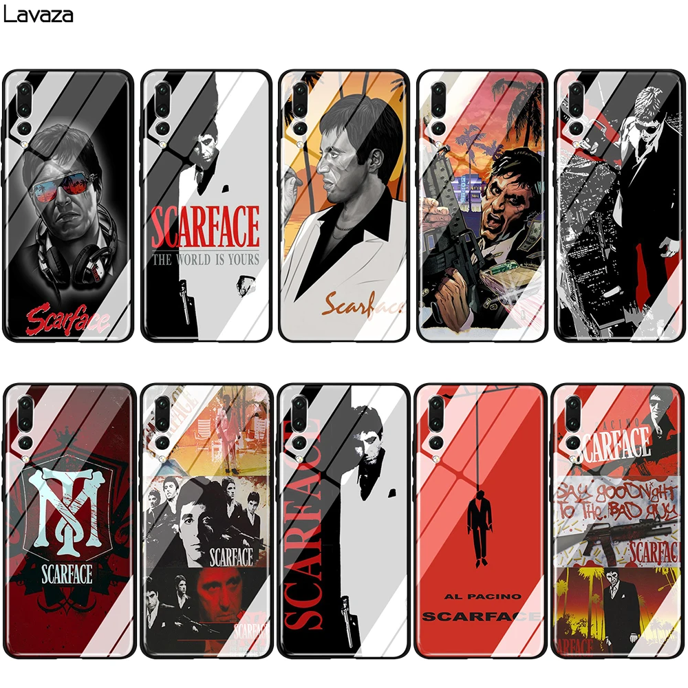 Чехол Lavaza из ТПУ со стеклом scarface для Huawei Mate 20 P10 P20 P30 Y6 Y9 P smart lite Pro 2018 2019 | Мобильные