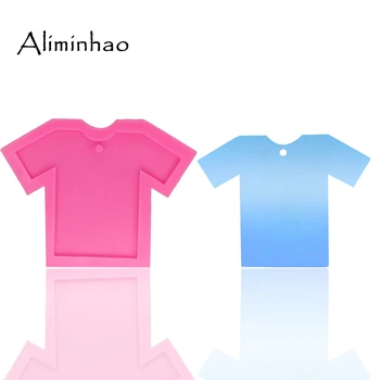 

DY0046 DIY clothes silicone mold DIY Girl shirt for keychains with hole Polymer Clay Resin polymer clay silicone mould
