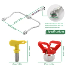 Meterk машина для безвоздушного распыления аксессуары Аэрограф набор инструментов содержит один удлинитель два сопла и два сопла сиденья