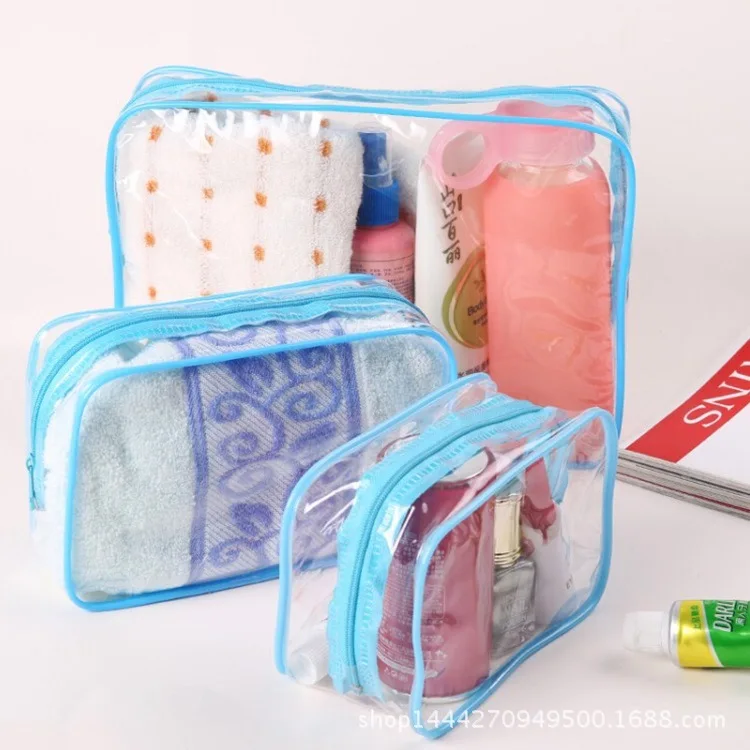 

Vanity Accessories Transparent Toiletry Bag Travel Organizer Storage Clear Plastic Cosmetic Bags for Women 2018