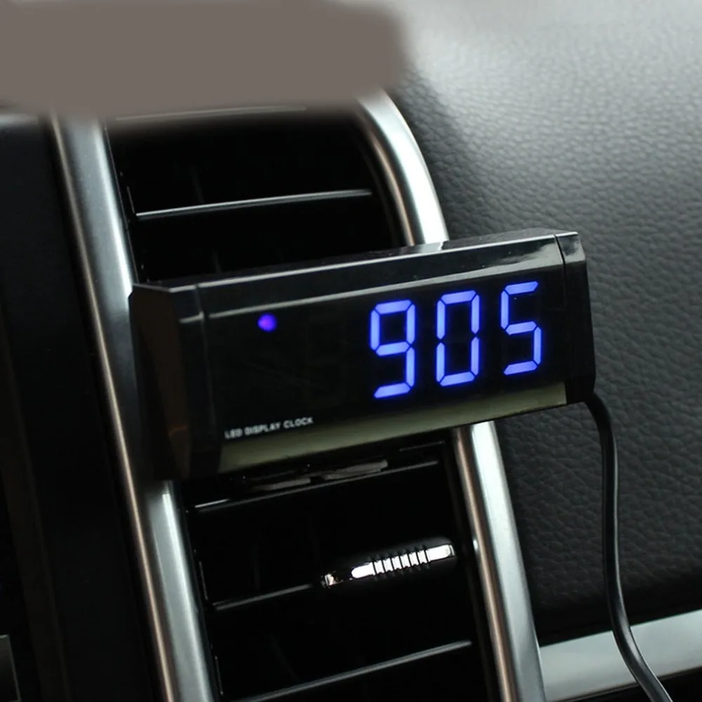 Car Electronic Clock Car Thermometer Luminous Car Electronic Clock Mini Portable Dashboard Clock Car Accessories Car Electronic Clock Car Thermometer Luminous Car Electronic Clock Mini Portable Dashboard Clock Car Accessories
