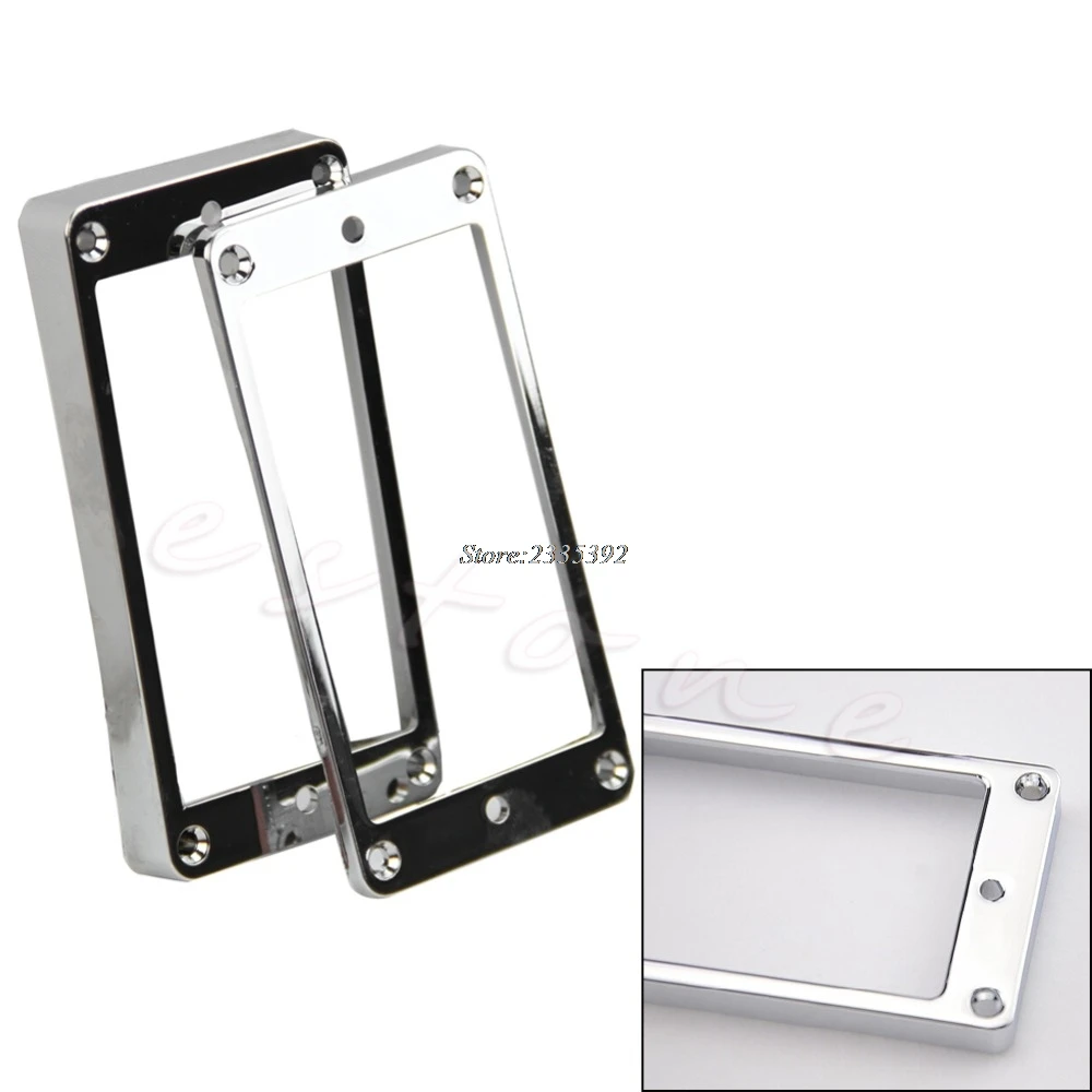 

2pcs Pickup Plated Chrome Frame Mounting Rings Humbucker For LP Electric Guitar