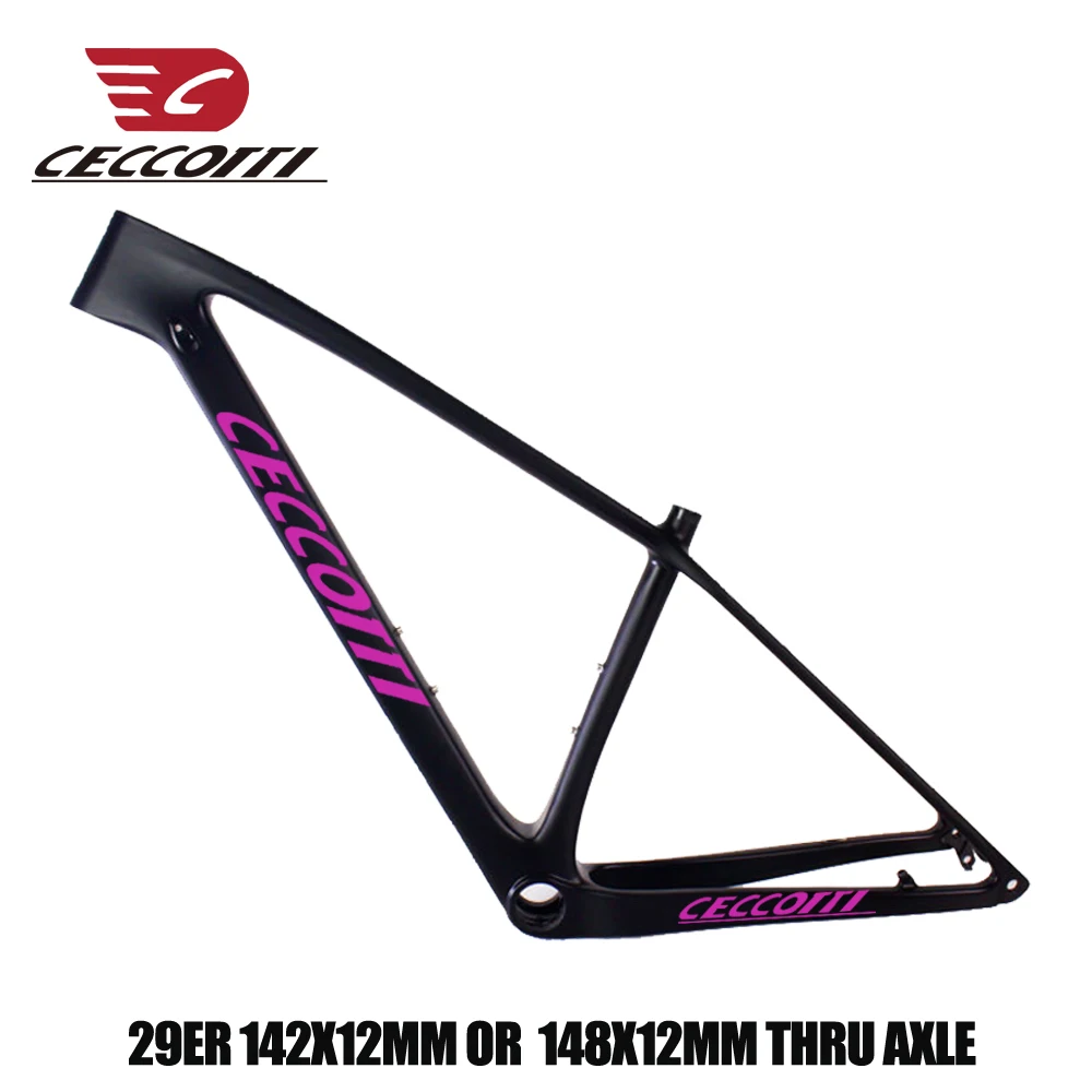 Flash Deal Good quality MTB frame 29er carbon bike frame T1000 UD 27.2mm suitable seatpost BSA BB30 PF30 bottom bracket carbon mtb frame 5