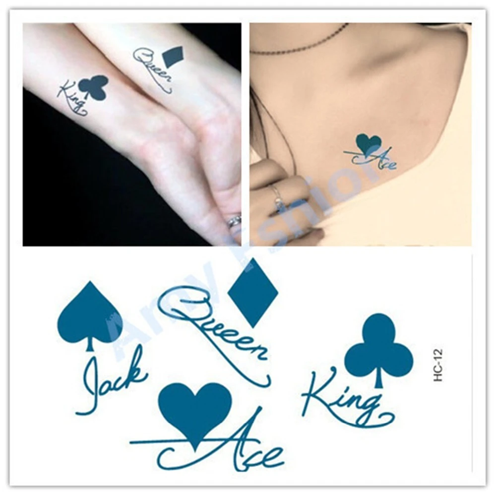 Wasserdicht Papier Aufkleber Tattoo Manner Frauen Sexy Poker Spades Symbol Muster Machen Up Frische Korper Temporare Tattoos Mode Design Tattoo Stocking Tattoos Kindstattoo Airbrush Aliexpress