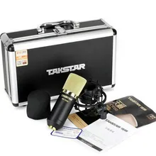 Takstar PC-K550 микрофон с боковым адресом для профессиональной записи микрофон для интернет-караоке, ПК записывающий, аудио обработки и т. Д