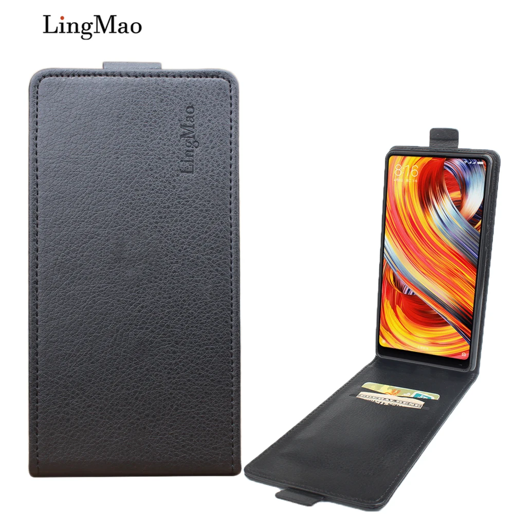 Личи зерна Высокое качество кожаный чехол для Xiaomi mi Mix 2 Флип Для x2 телефона s