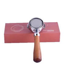 Коммерческий эспрессо bottomelss portafilter 58 мм Стандартный кофе ручка машины без корзины выстрел сделано 304 нержавеющая сталь